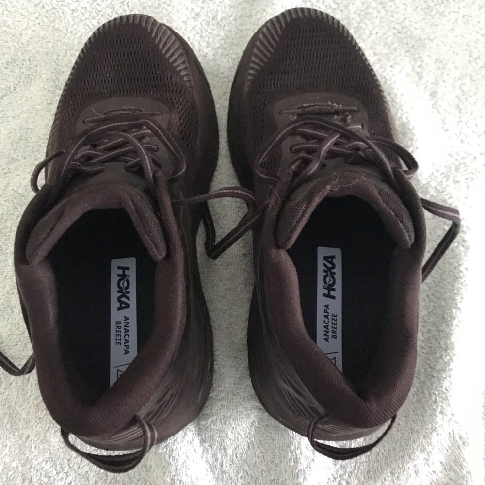 Men’s 8 / 2E / EE Wide HOKA Bondi 7 Black on Black Athletic Running Sneakers - Picture 11 of 14